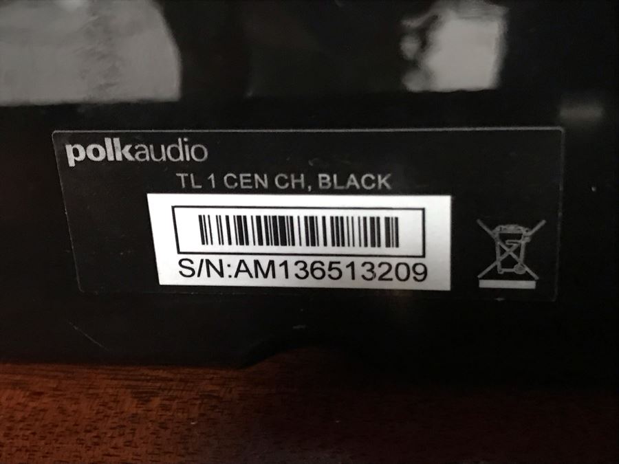 Polk Audio TL 1 Speakers With Center Channel And Pair Of Satellite Speakers In Black [Photo 7]