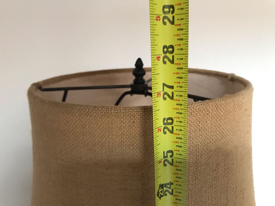 Metal Table Lamp With Internal Light 27H [Photo 9]