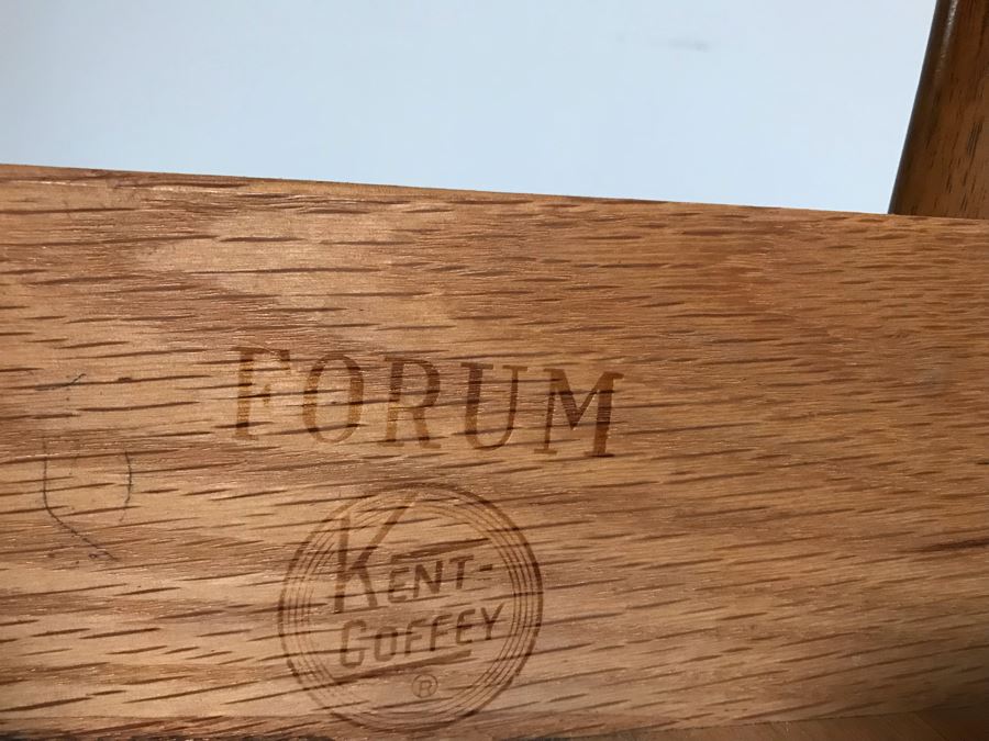 Mid-Century Modern Kent-Coffey Forum Nightstand Walnut & Pecan Wood 23W X 16D X 24H [Photo 9]