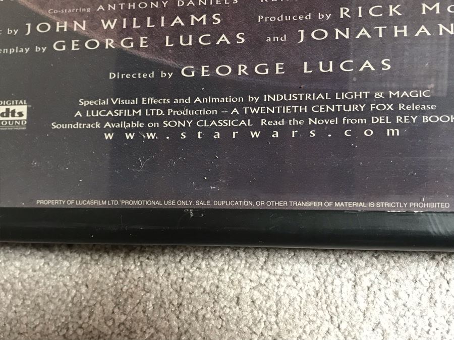 Framed Vintage Star Wars Episode II Attack Of The Clones Movie Poster 28 X 41 [Photo 6]