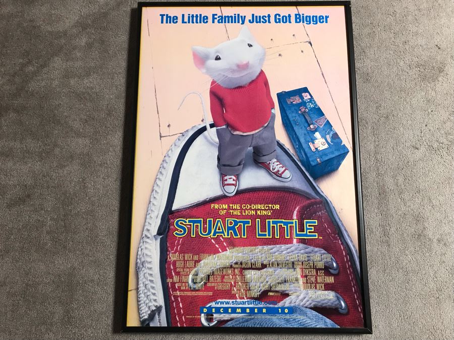 Framed Vintage Stuart Little Movie Poster 28 X 41