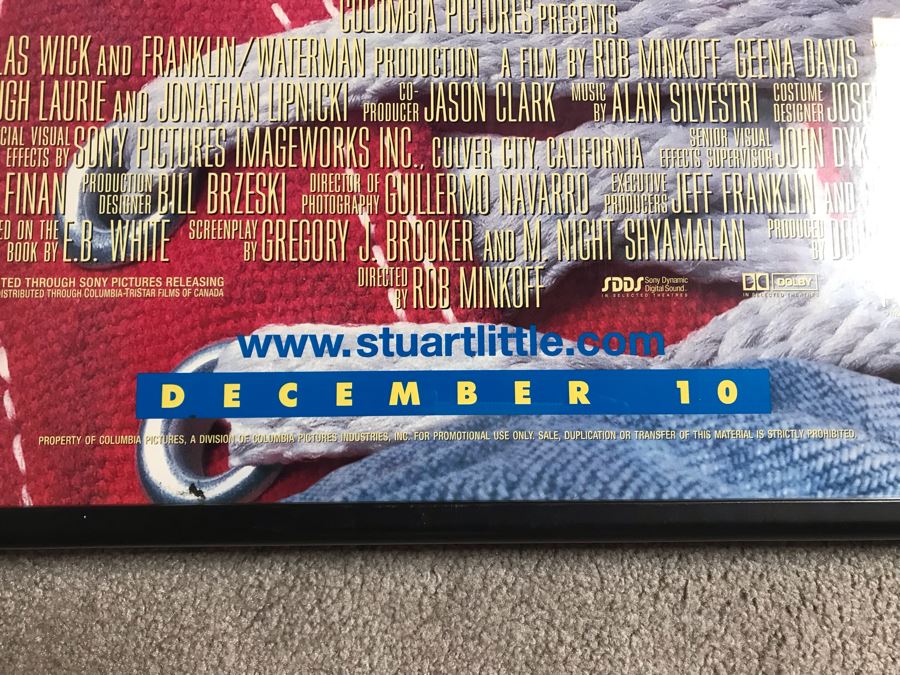 Framed Vintage Stuart Little Movie Poster 28 X 41 [Photo 5]