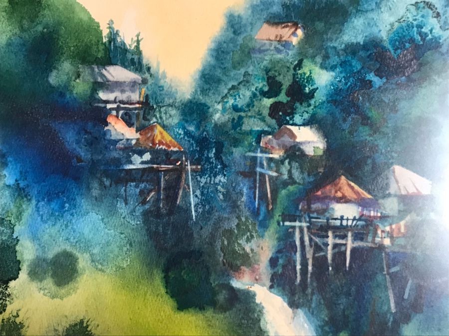 Original Landscape Watercolor Painting By Jeanne A. Ocker Carmel Valley, CA 16W X 22H [Photo 10]