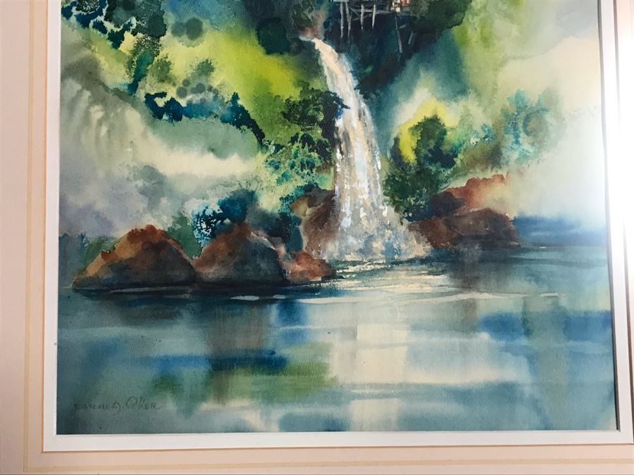 Original Landscape Watercolor Painting By Jeanne A. Ocker Carmel Valley, CA 16W X 22H [Photo 7]