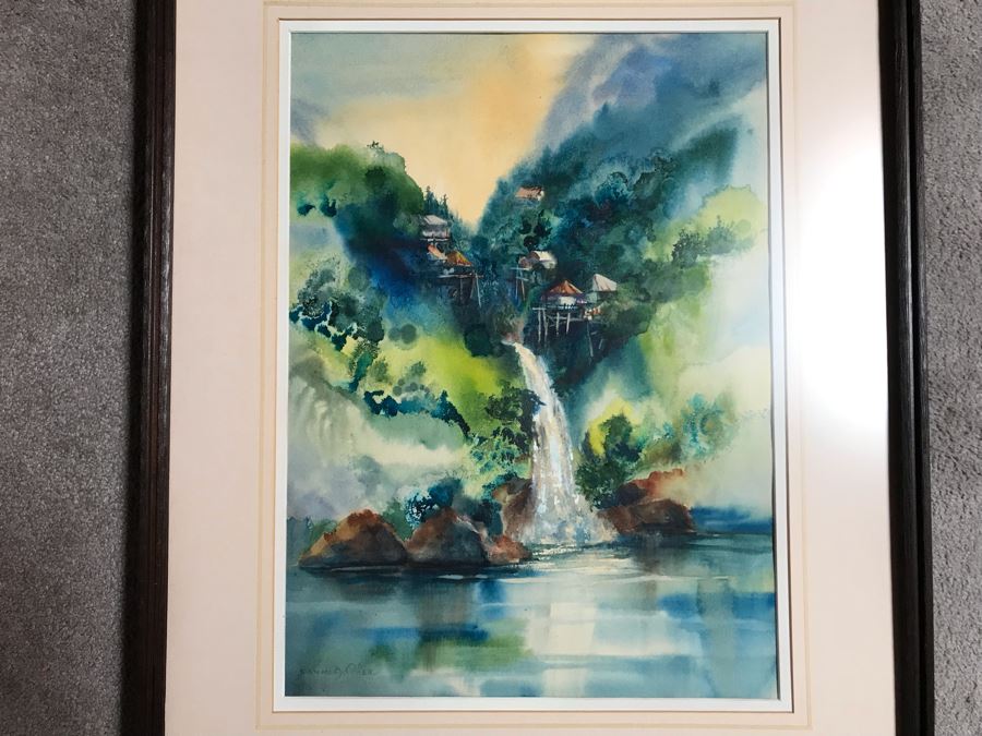 Original Landscape Watercolor Painting By Jeanne A. Ocker Carmel Valley, CA 16W X 22H [Photo 3]