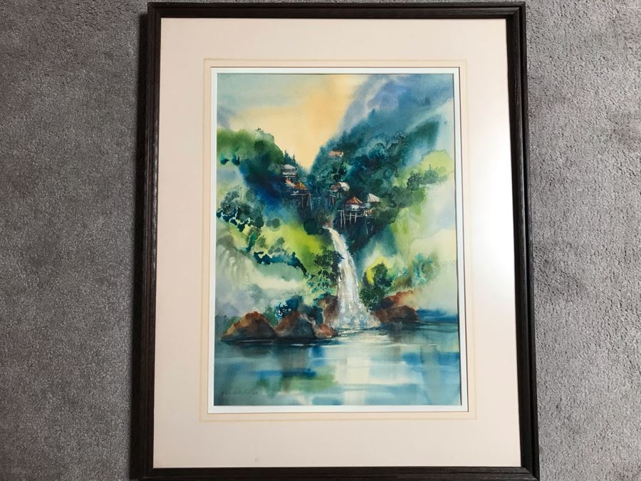 Original Landscape Watercolor Painting By Jeanne A. Ocker Carmel Valley, CA 16W X 22H [Photo 2]