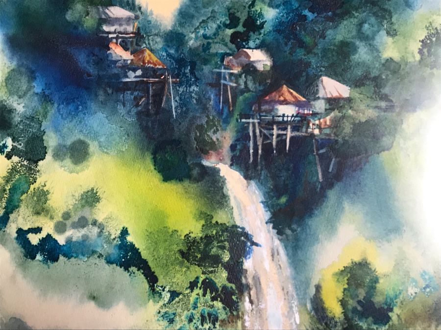 Original Landscape Watercolor Painting By Jeanne A. Ocker Carmel Valley, CA 16W X 22H [Photo 9]