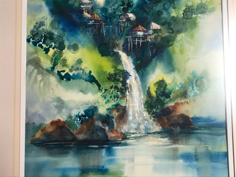 Original Landscape Watercolor Painting By Jeanne A. Ocker Carmel Valley, CA 16W X 22H [Photo 6]