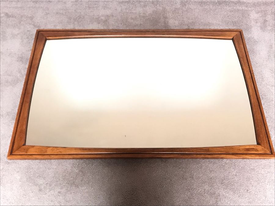 Mid-Century Modern Kent-Coffey Forum Walnut & Pecan Wall Mirror 49W X 33H [Photo 4]