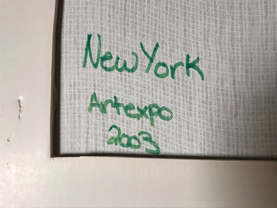 Original Oil & Acrylic On Board Exhibited At The 2003 ArtExpo New York Unsigned 24W X 24H [Photo 19]