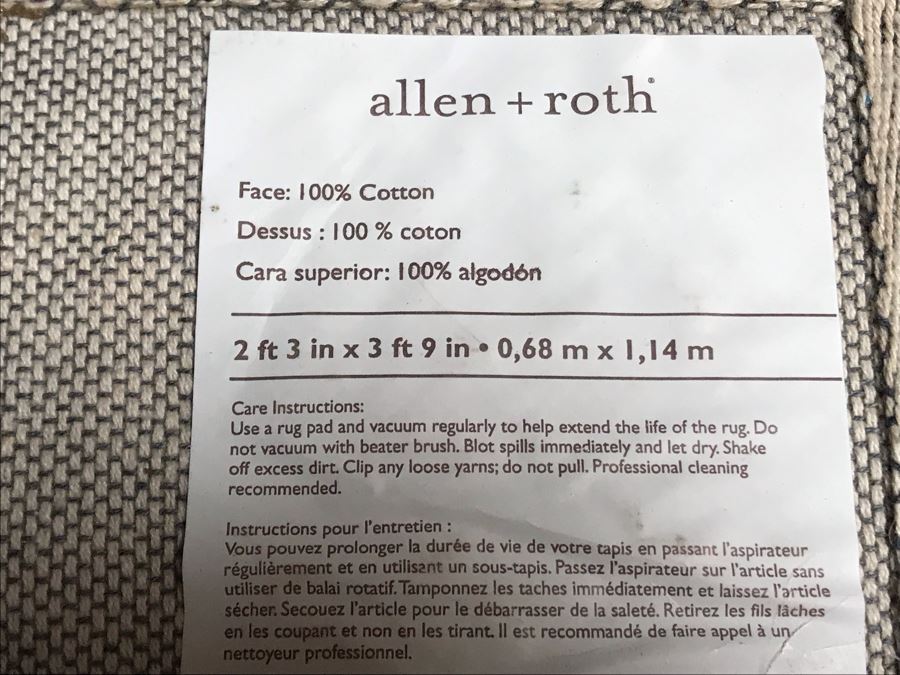Allen + Roth 100% Cotton Area Rug 2'3' X 3'9' [Photo 5]
