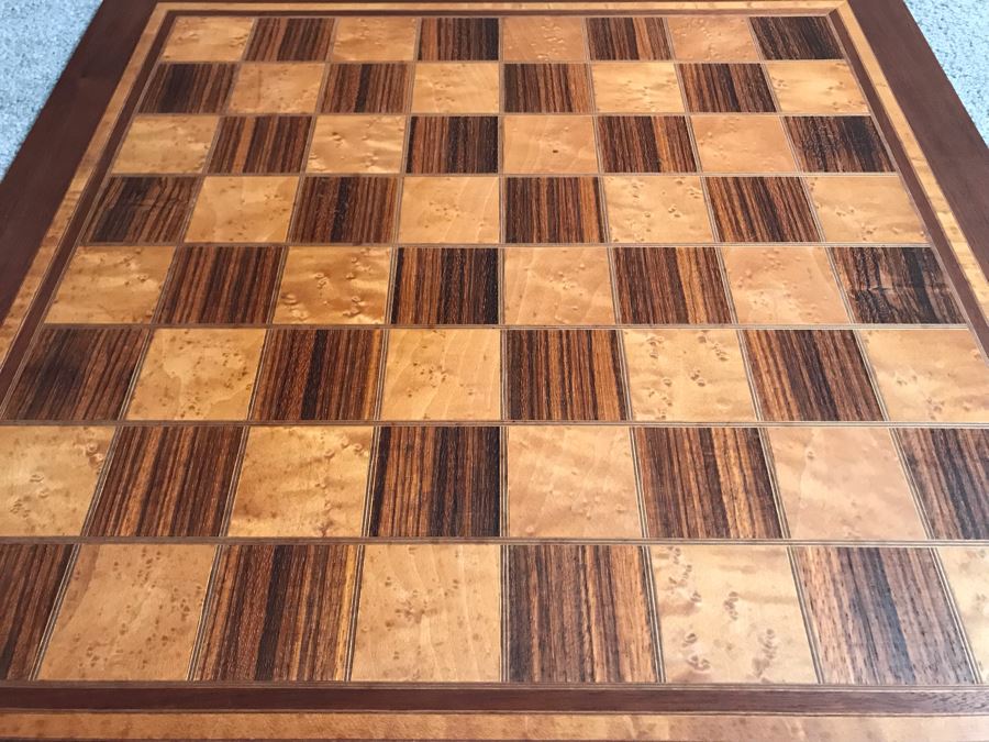 Chessboards By Ogilvie Handcarfted Hardwoods Made In Seattle, WA Zebrawood / Maple No 2000 21.25 X 21.25 [Photo 4]