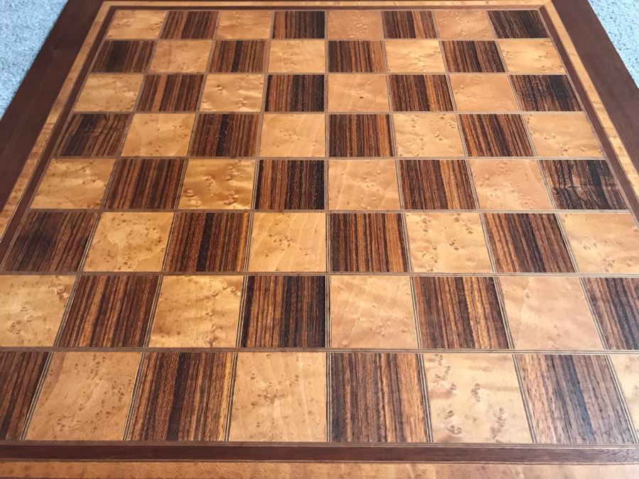 Chessboards By Ogilvie Handcarfted Hardwoods Made In Seattle, WA Zebrawood / Maple No 2000 21.25 X 21.25 [Photo 3]