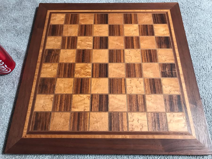 Chessboards By Ogilvie Handcarfted Hardwoods Made In Seattle, WA Zebrawood / Maple No 2000 21.25 X 21.25 [Photo 2]