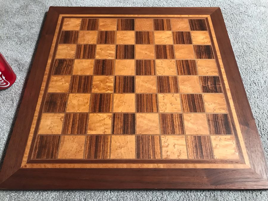 Chessboards By Ogilvie Handcarfted Hardwoods Made In Seattle, WA Zebrawood / Maple No 2000 21.25 X 21.25 [Photo 1]