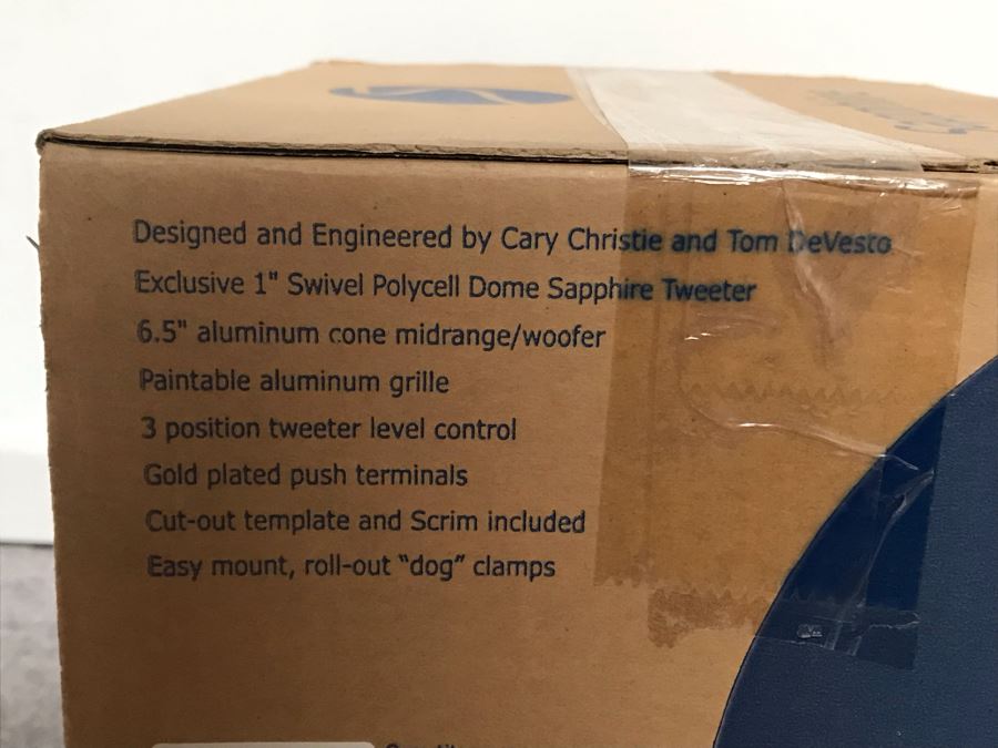 New With Box Sapphire Speakers IW40 Two-Way High Performance In-Wall Speakers - Two Speakers [Photo 4]