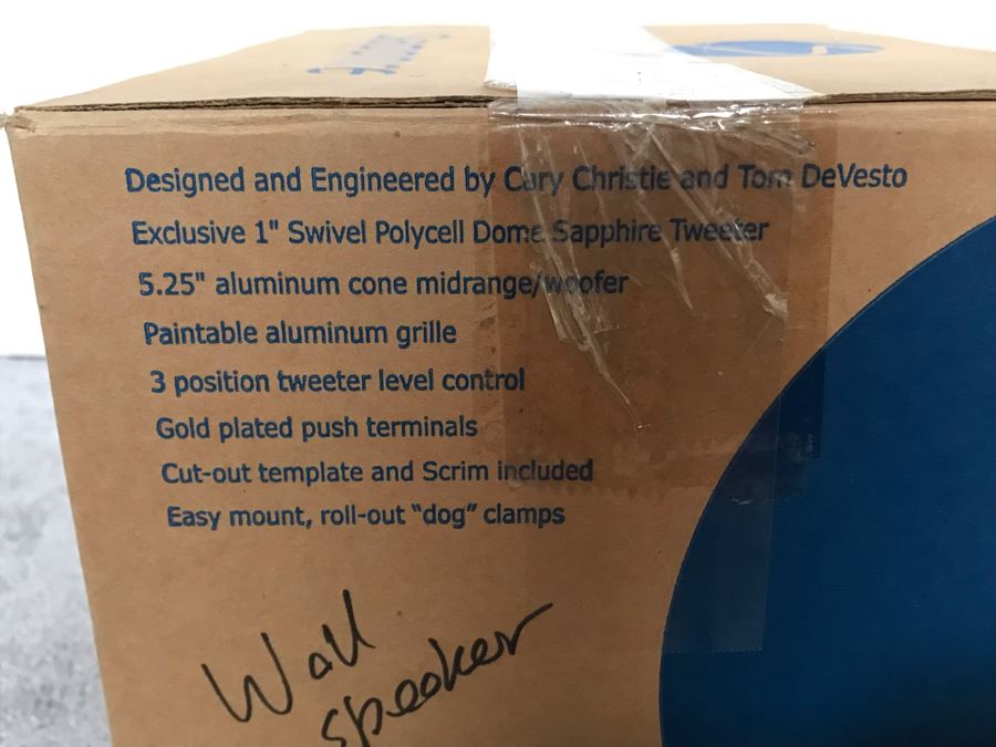 New With Box Sapphire Speakers IW30 Two-Way High Performance In-Wall Speakers - Two Speakers [Photo 3]