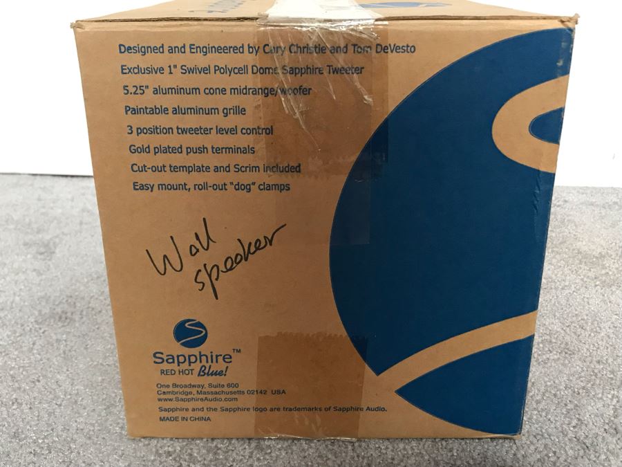 New With Box Sapphire Speakers IW30 Two-Way High Performance In-Wall Speakers - Two Speakers [Photo 2]