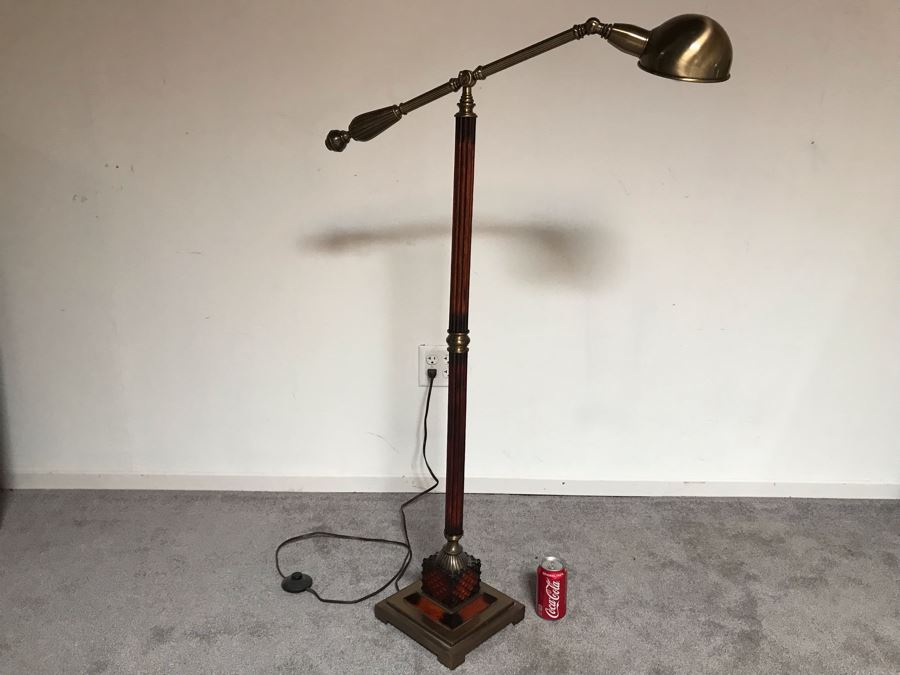 Metal / Wood Adjustable Floor Lamp [Photo 6]