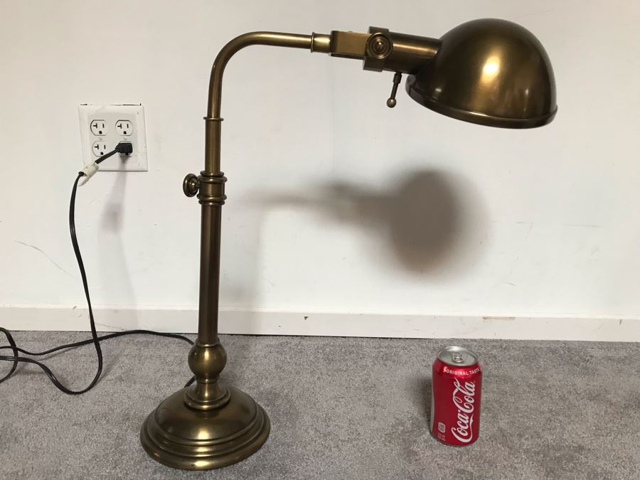 Pottery Barn Brass Adjustable Desk Lamp [Photo 3]