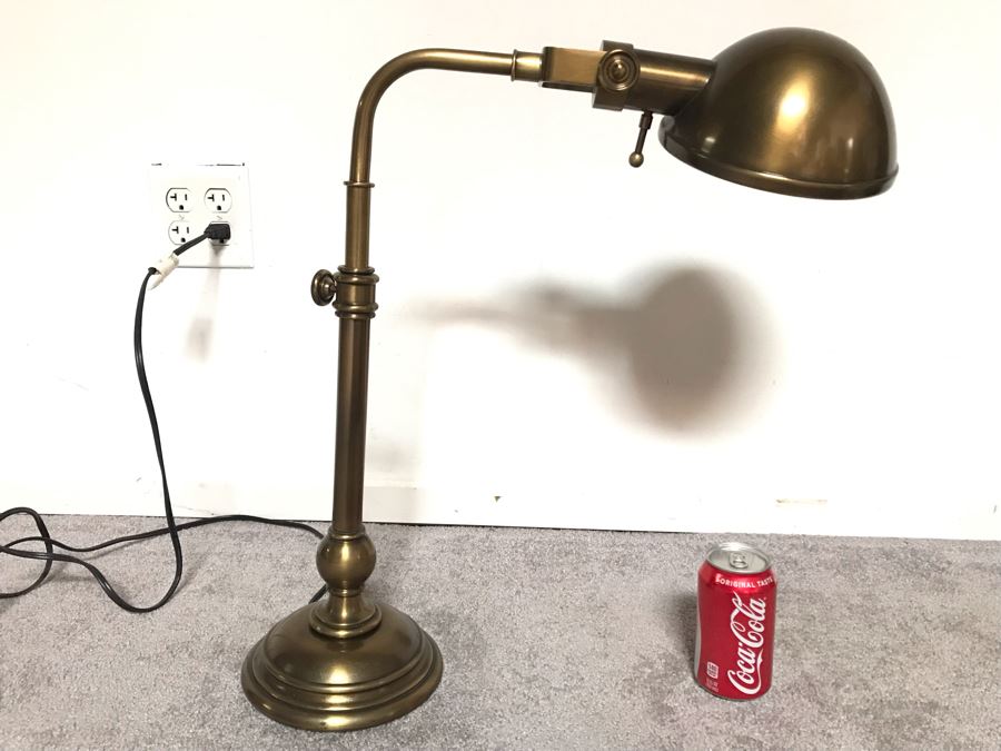 Pottery Barn Brass Adjustable Desk Lamp