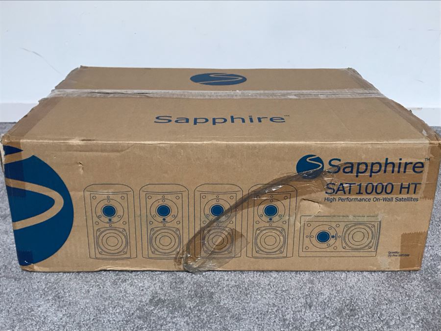 Sapphire Speakers SAT1000 HT High Performance On-Wall Satellites With Box - Five Speakers [Photo 1]