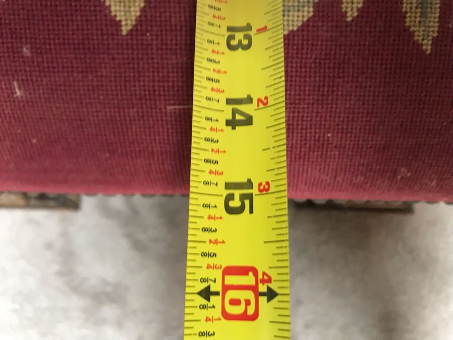 Vintage Needlepoint Bench By K. H. Lengfeld San Francisco, CA 37W X 15D X 21H [Photo 19]