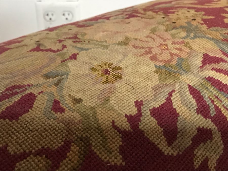 Vintage Needlepoint Bench By K. H. Lengfeld San Francisco, CA 37W X 15D X 21H [Photo 9]