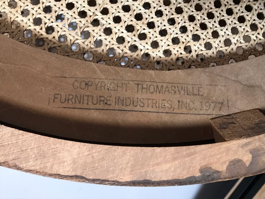 Vintage Demilune Table By Thomasville 27W X 16D X 25H [Photo 7]