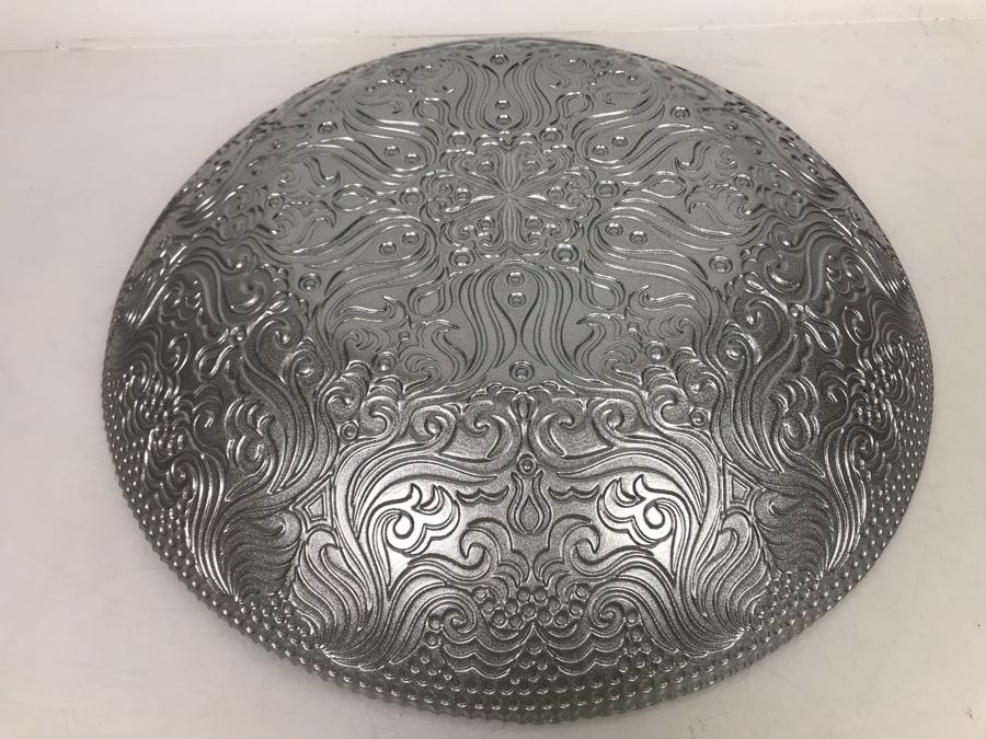 Stunning Handmade Turkish Glass Bowl 16R X 2.75H [Photo 8]