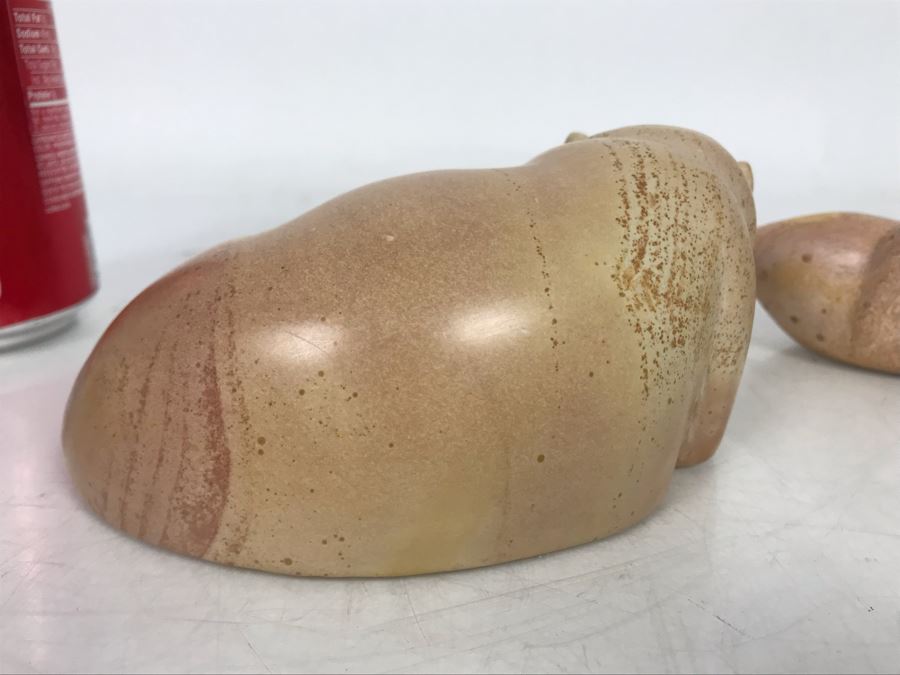 Pair Of African Hand Carved Stone Animal Figurines [Photo 6]