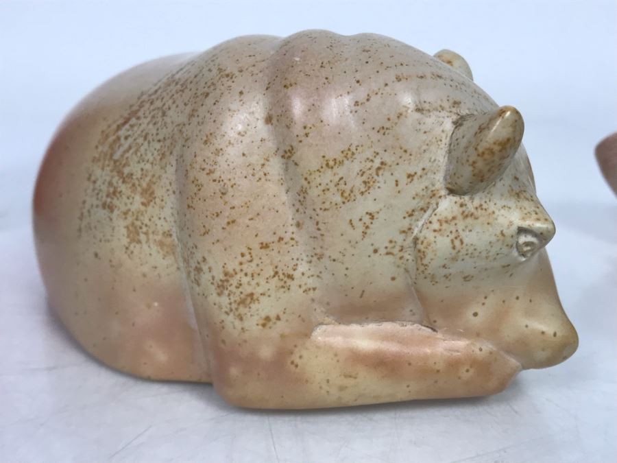 Pair Of African Hand Carved Stone Animal Figurines [Photo 5]