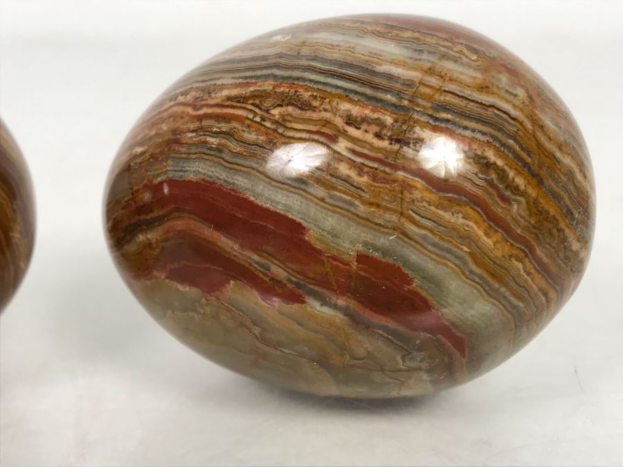 Three Polished Agate Eggs [Photo 2]