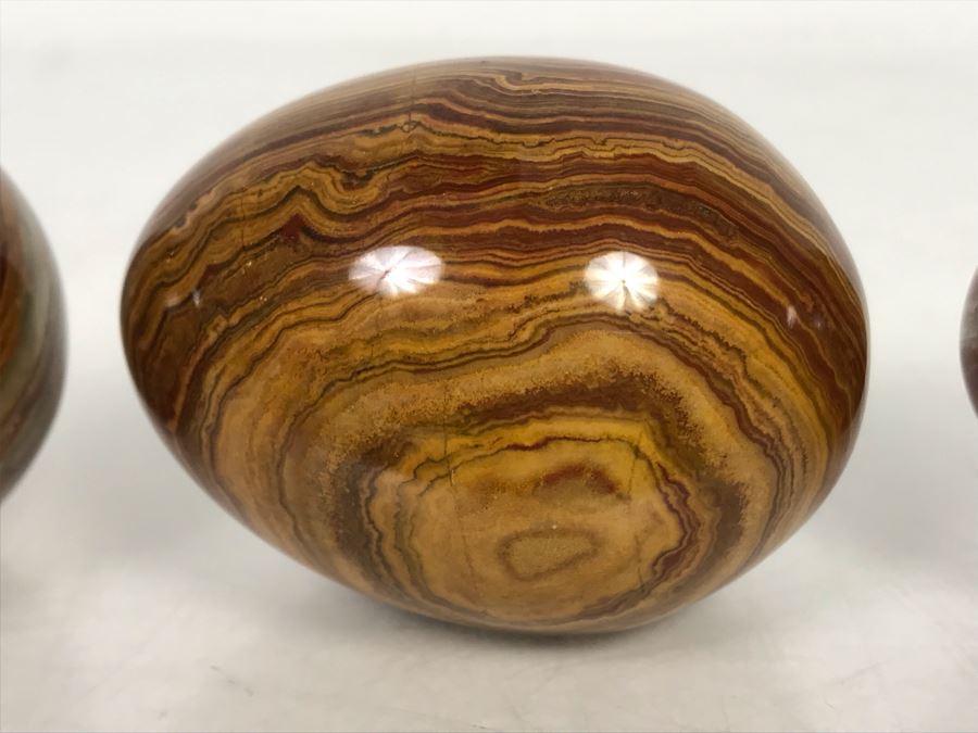 Three Polished Agate Eggs [Photo 3]