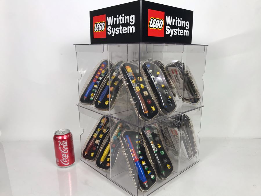 Lego Writing System Rotating Store Display With (20) New LEGO Pens 12W X 20H [Photo 1]