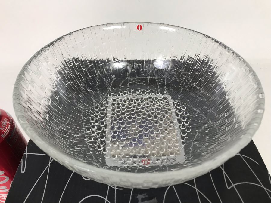 New Iittala Crystal Bowl With Box Made In Finland 7.75R [Photo 4]