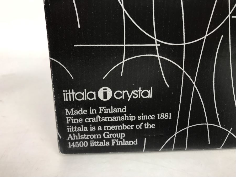 New Iittala Crystal Bowl With Box Made In Finland 7.75R [Photo 8]