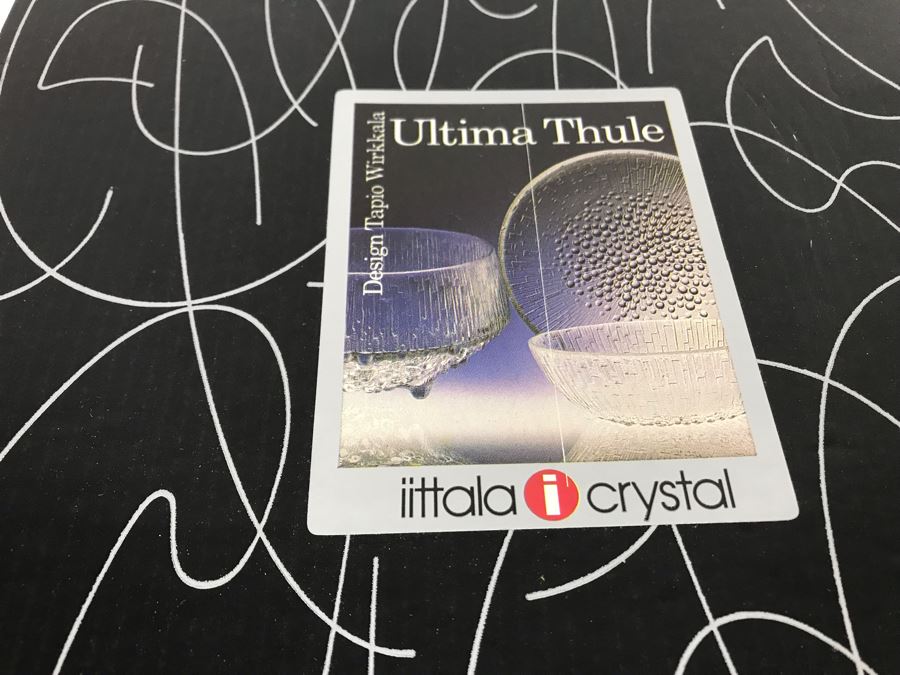 New Iittala Crystal Bowl With Box Made In Finland 7.75R [Photo 6]
