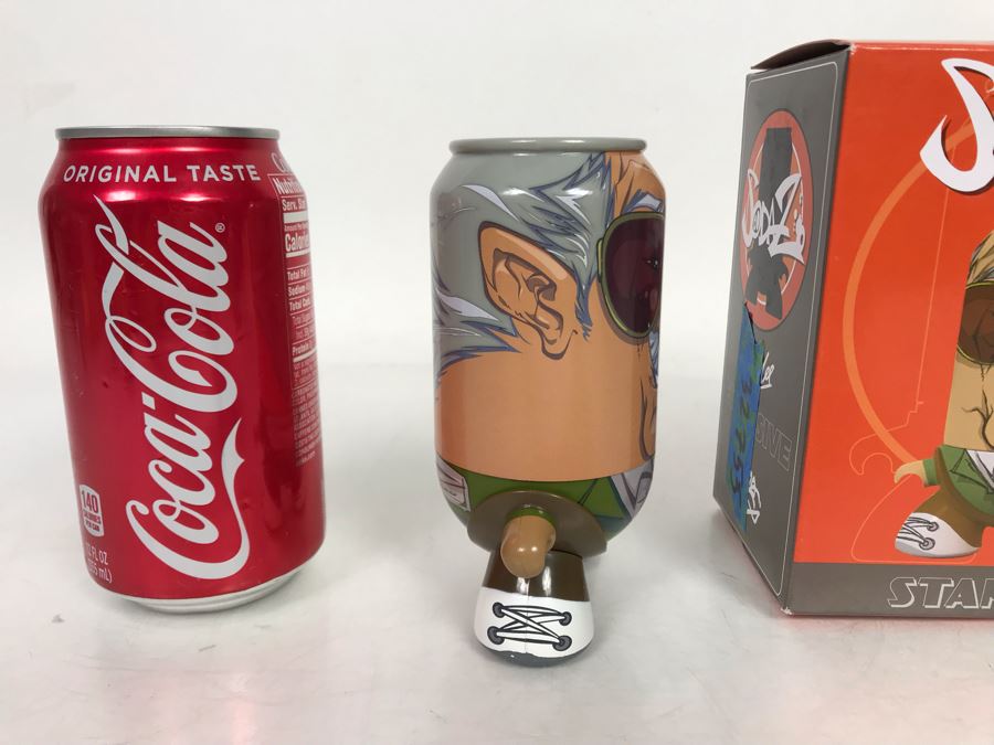 New Collectible Stan Lee Sodaz Vinyl Can Figurine With Box Art By Francisco Herrera Box [Photo 4]