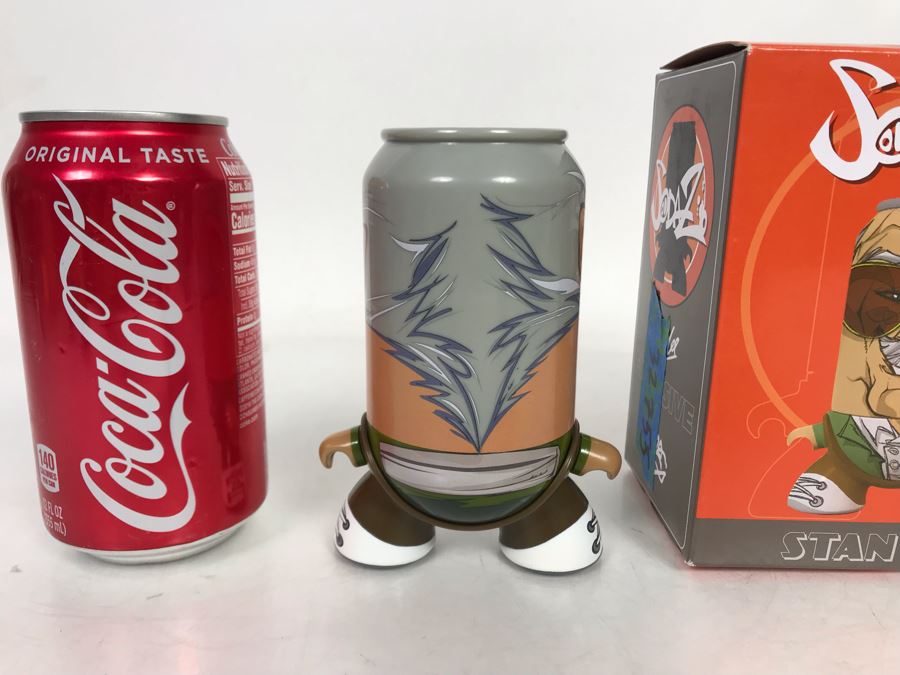 New Collectible Stan Lee Sodaz Vinyl Can Figurine With Box Art By Francisco Herrera Box [Photo 5]
