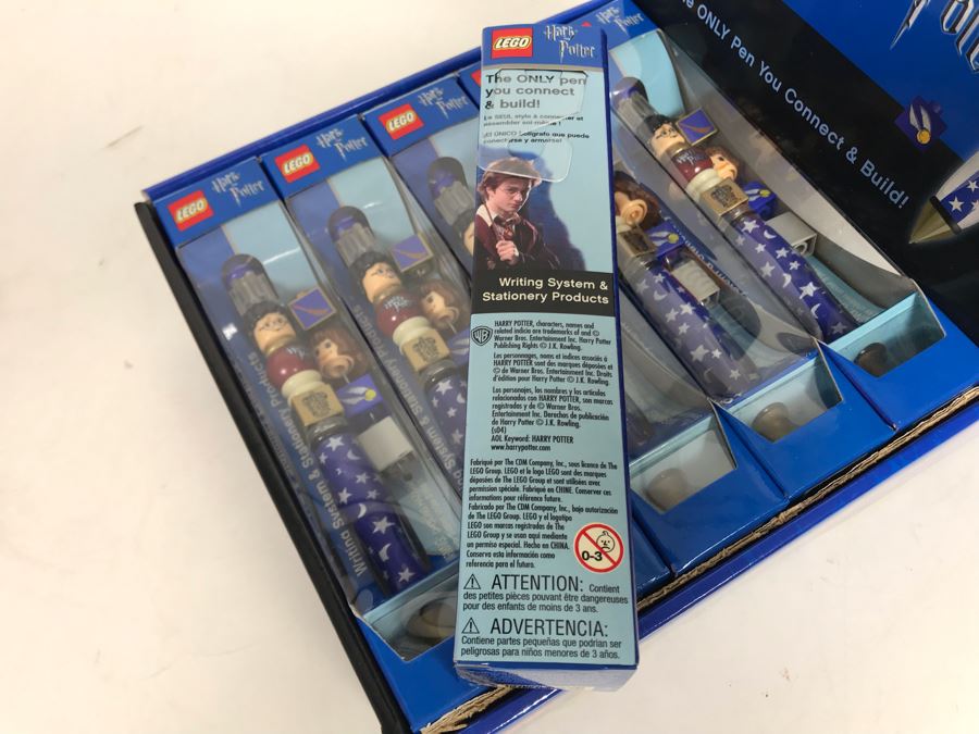 Twelve LEGO Harry Potter Collectible Pens With Harry Potter Store Display Merchandiser [Photo 9]