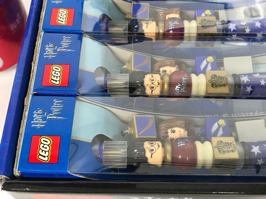 Twelve LEGO Harry Potter Collectible Pens With Harry Potter Store Display Merchandiser [Photo 4]
