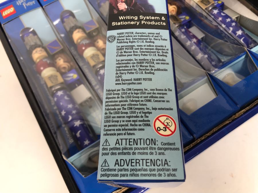 Twelve LEGO Harry Potter Collectible Pens With Harry Potter Store Display Merchandiser [Photo 11]
