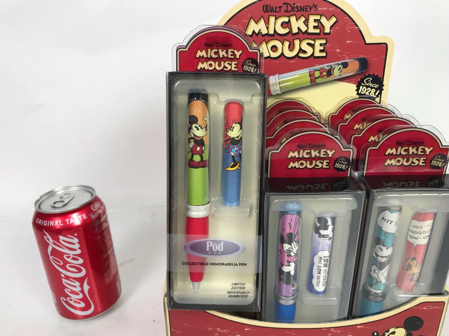 Twelve Walt Disney's Mickey Mouse Limited Edition Pod Pens With Mickey Mouse Store Display Merchandiser [Photo 5]