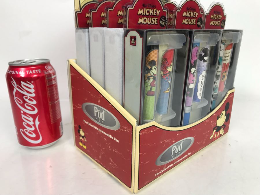 Twelve Walt Disney's Mickey Mouse Limited Edition Pod Pens With Mickey Mouse Store Display Merchandiser [Photo 4]