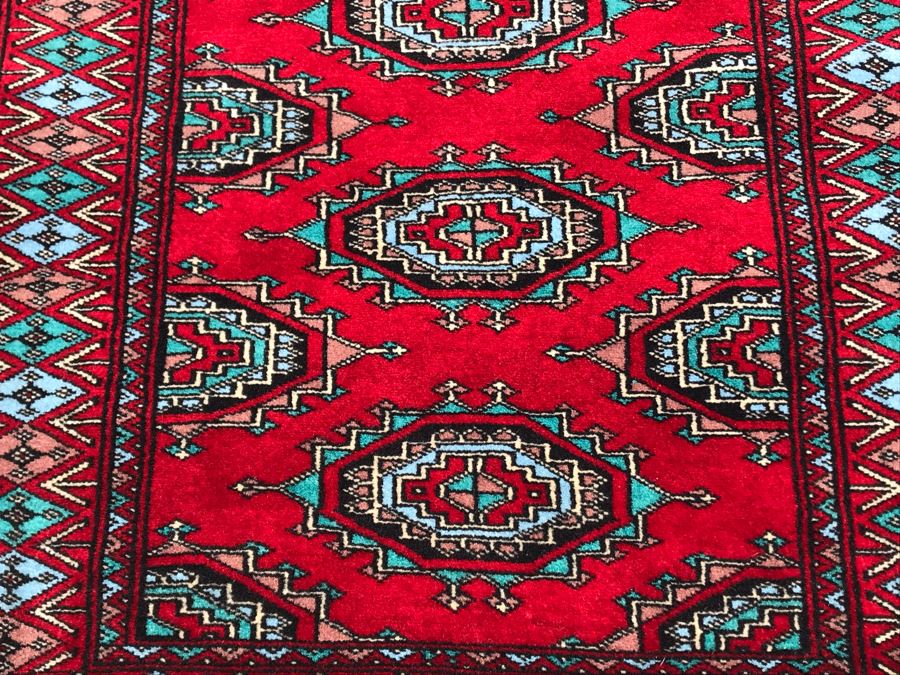 Vintage Handmade Persian Area Rug 2'1' X 3'3' Apx. 400 knots / sq. in. [Photo 5]