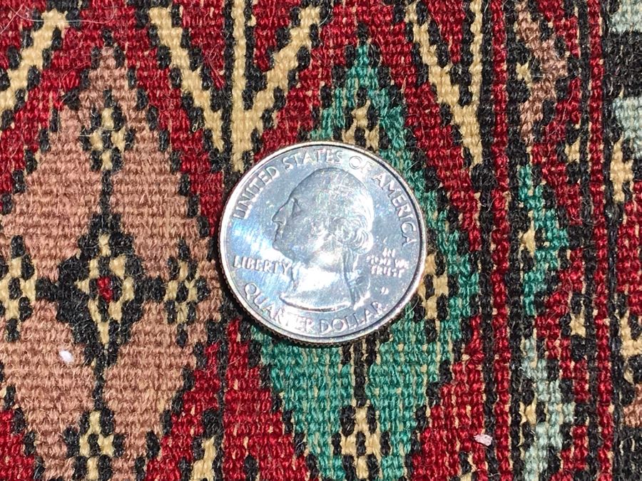 Vintage Handmade Persian Area Rug 2'1' X 3'3' Apx. 400 knots / sq. in. [Photo 8]