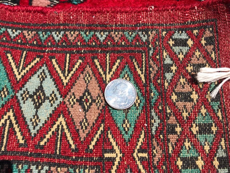 Vintage Handmade Persian Area Rug 2'1' X 3'3' Apx. 400 knots / sq. in. [Photo 9]