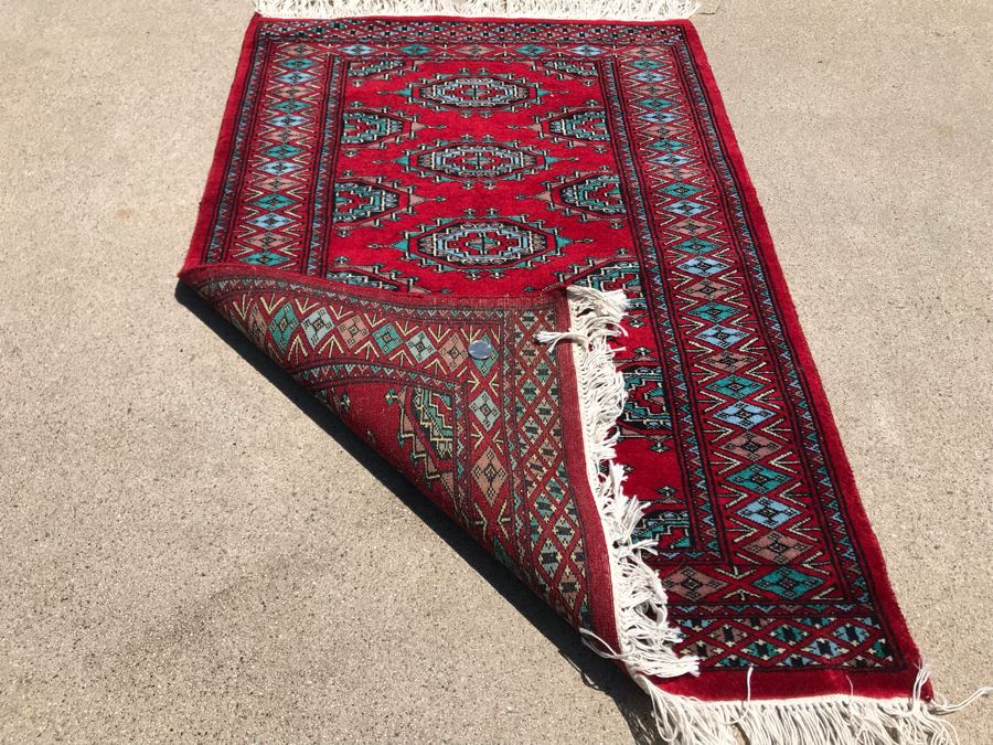 Vintage Handmade Persian Area Rug 2'1' X 3'3' Apx. 400 knots / sq. in. [Photo 10]
