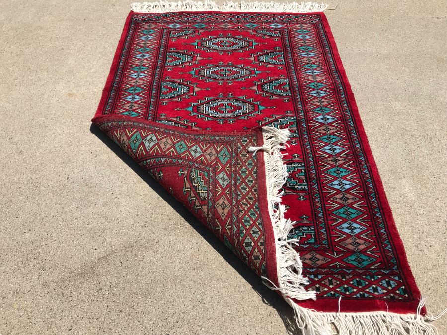 Vintage Handmade Persian Area Rug 2'1' X 3'3' Apx. 400 knots / sq. in. [Photo 7]